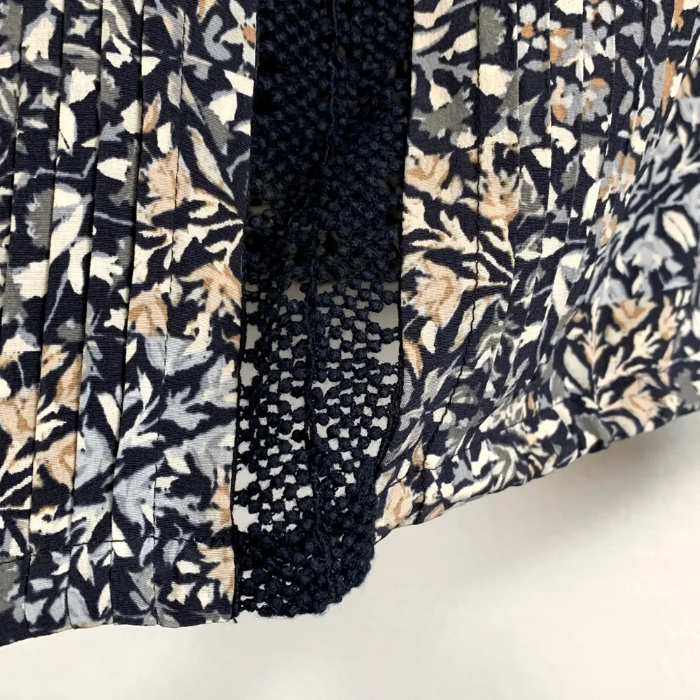 Tory Burch 100% Silk Floral Sleeveless Top